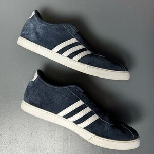 Adidas Navy Blue Suede Sneakers
